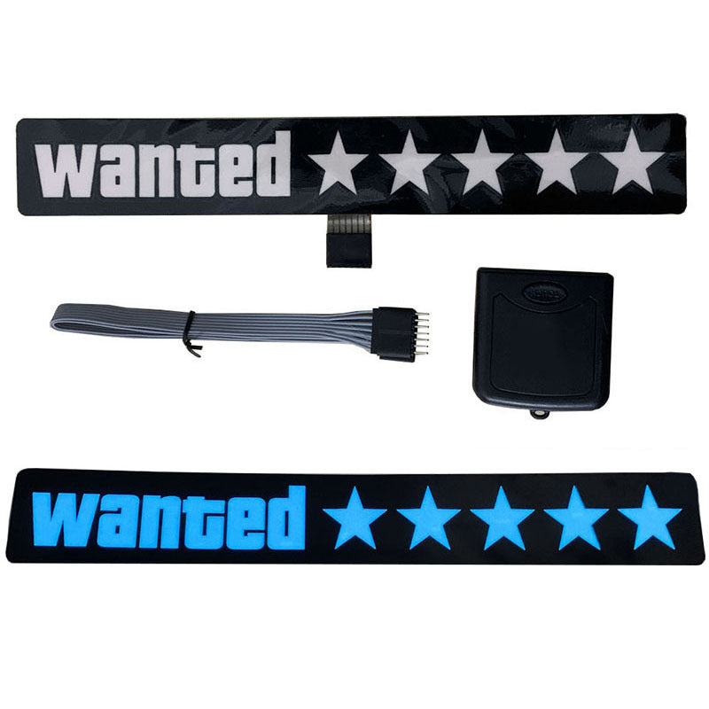 WANTED LEVEL LED CAR SIGN
