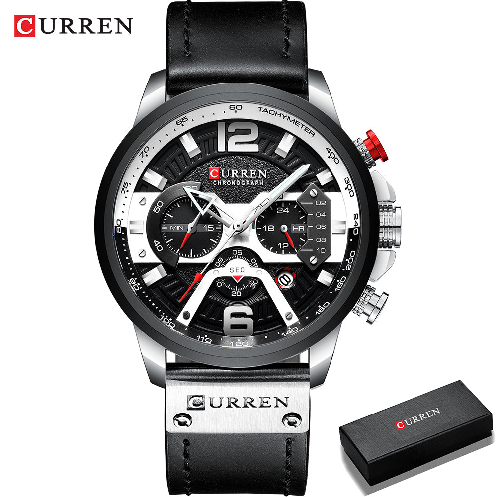 CURREN MENS WATCH WITH CHRONOGRAPH WITH BOX