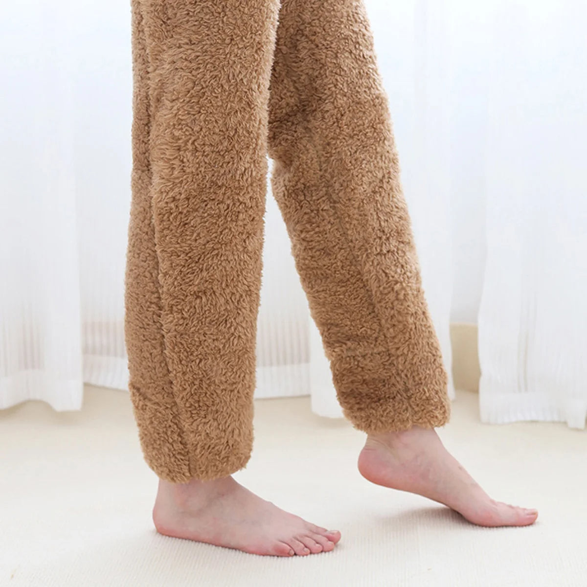 FUZZY LEG WARMER STOCKING