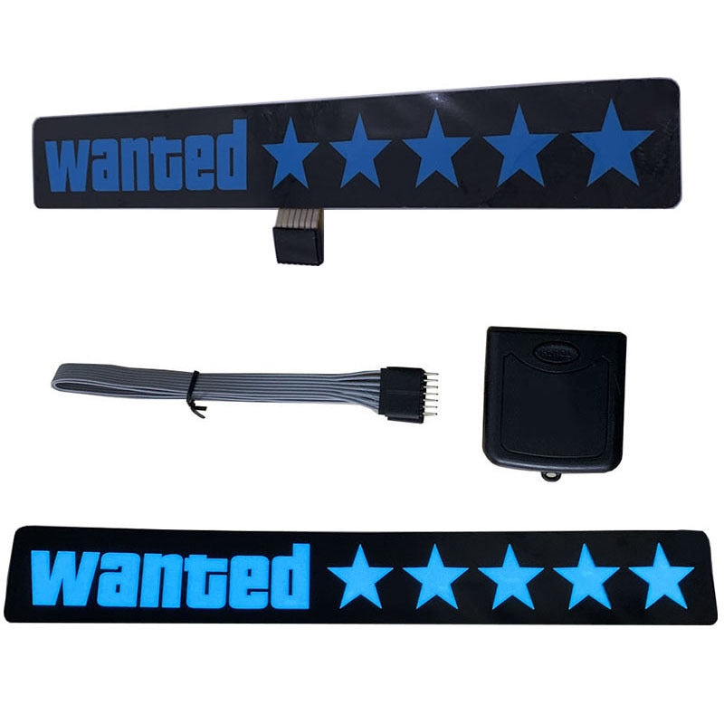 WANTED LEVEL LED CAR SIGN