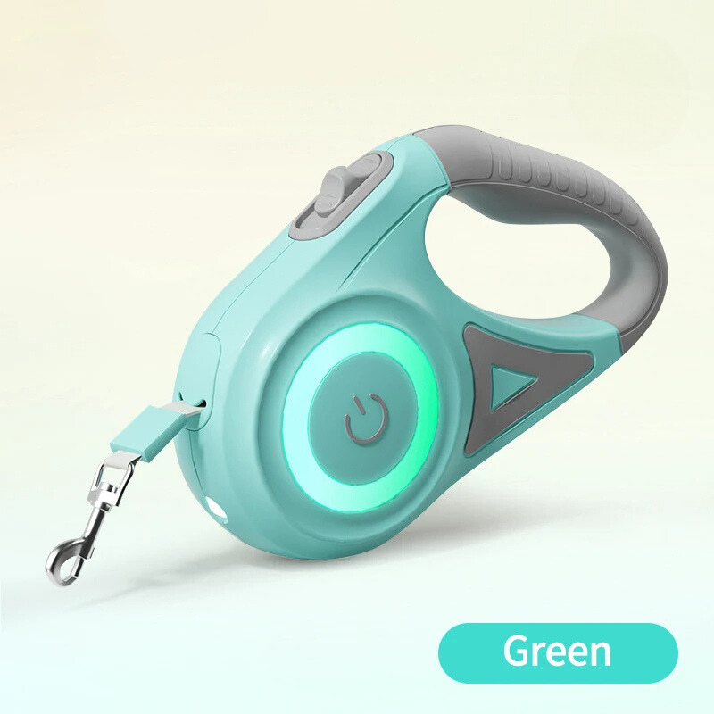 AUTOMATIC RETRACTABLE LUMINOUS DOG WALKING ROPE