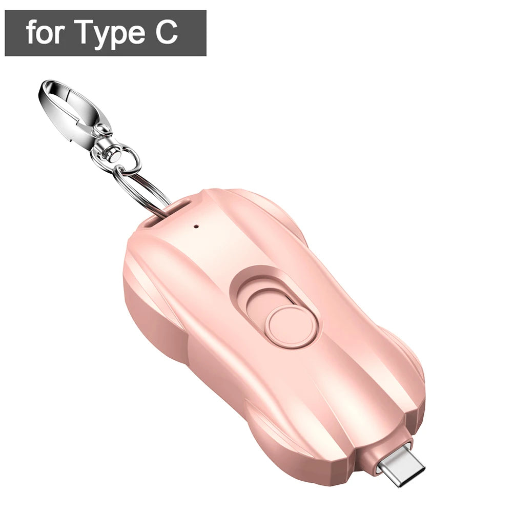 KEYCHAIN PORTABLE EMERGENCY PHONE CHARGER POWER BANK
