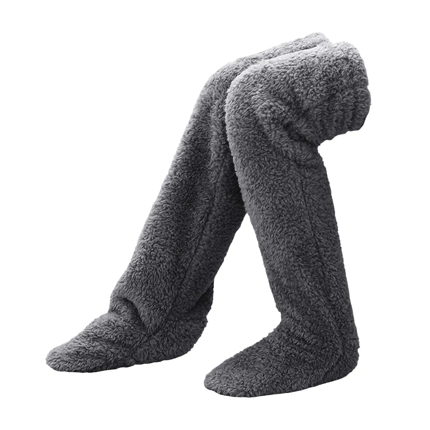 FUZZY LEG WARMER STOCKING