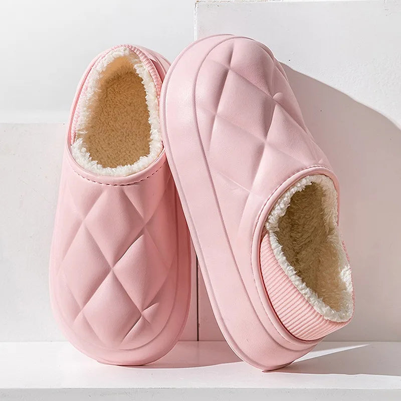 THICK SOLES WOMEN WINTER HOME COTTON SLIPPERS