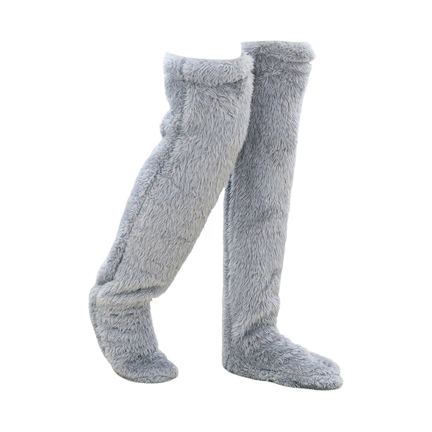 FUZZY LEG WARMER STOCKING