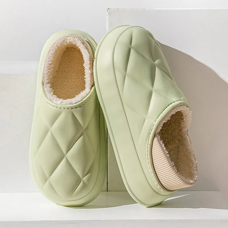 THICK SOLES WOMEN WINTER HOME COTTON SLIPPERS