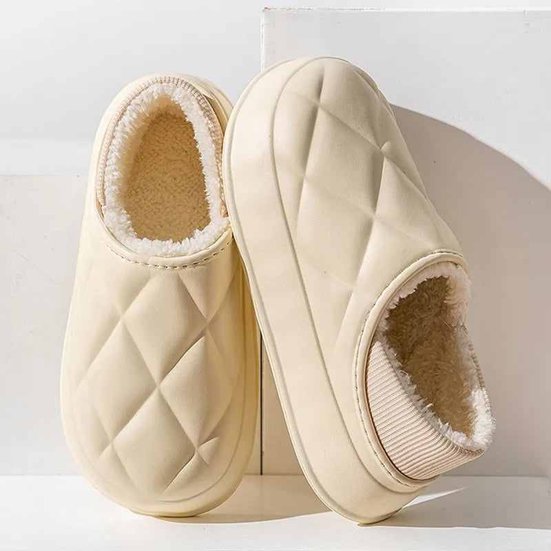 THICK SOLES WOMEN WINTER HOME COTTON SLIPPERS