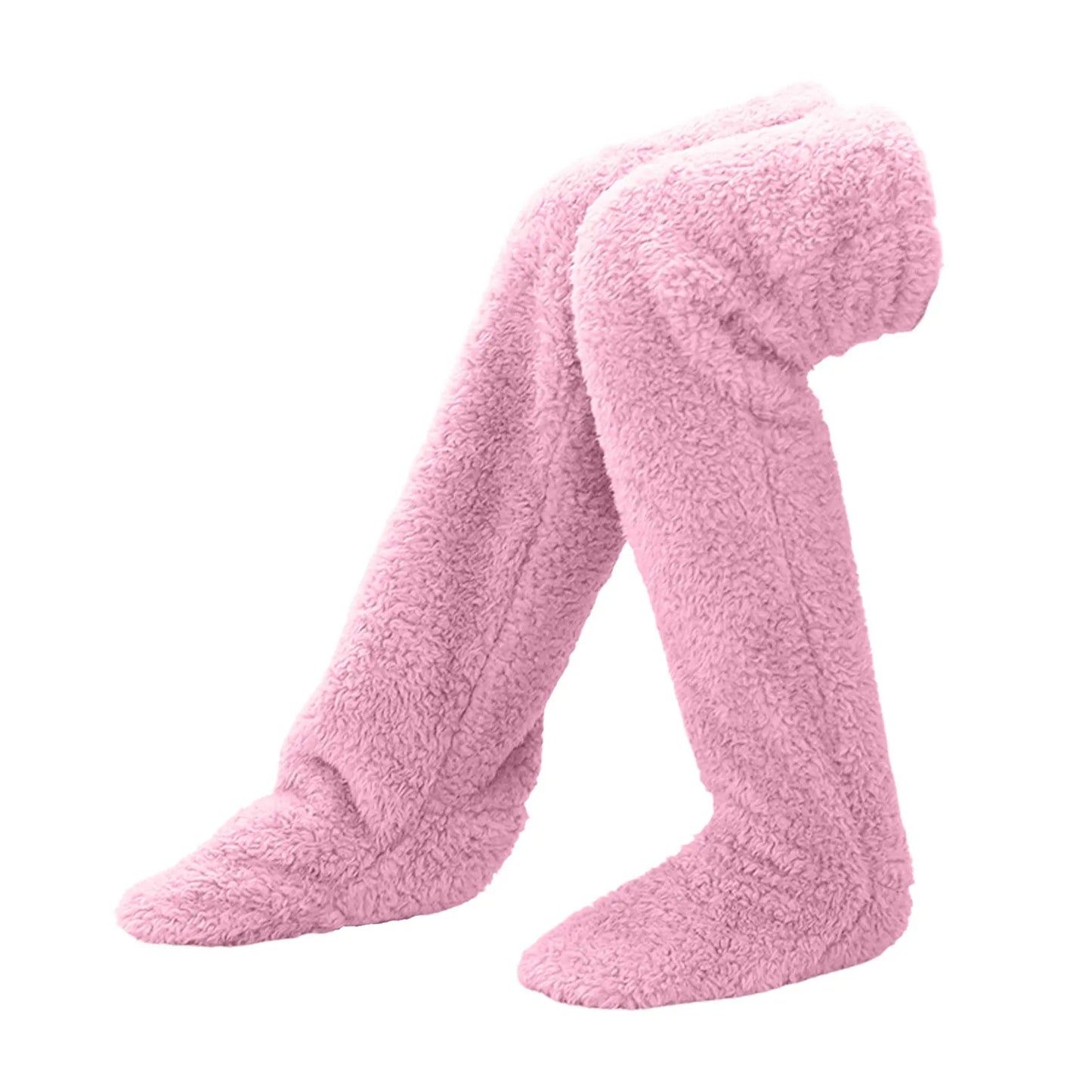 FUZZY LEG WARMER STOCKING