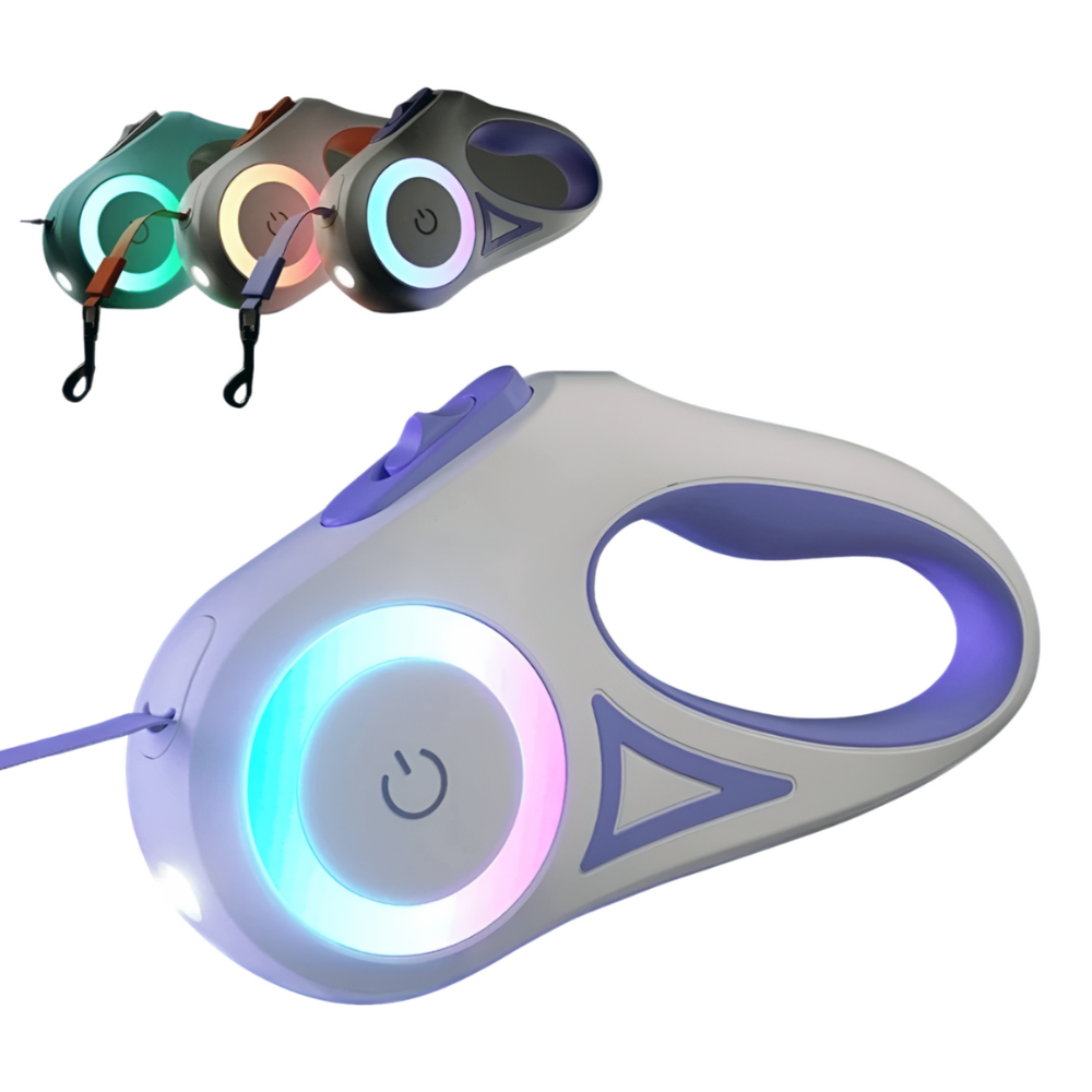 AUTOMATIC RETRACTABLE LUMINOUS DOG WALKING ROPE