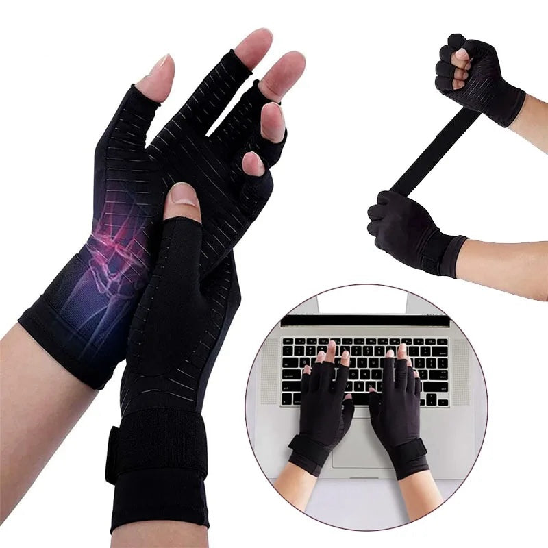 COPPER ARTHRITIS COMPRESSION GLOVES