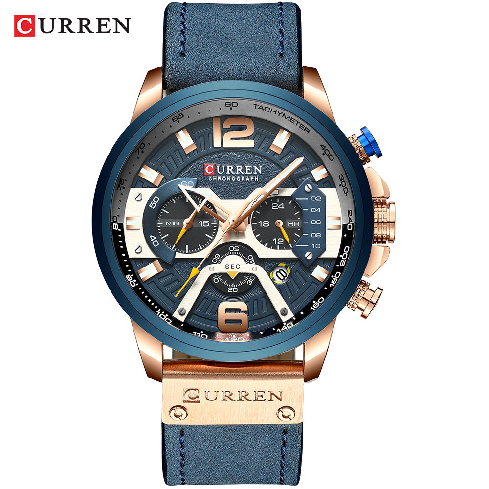 CURREN MENS WATCH WITH CHRONOGRAPH WITH BOX