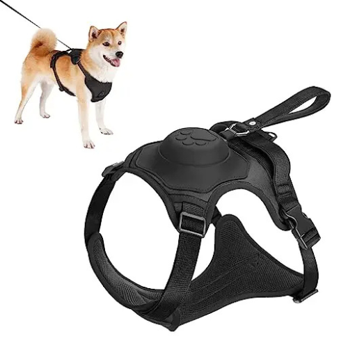 DOG HARNESS & AUTOMATIC RETRACTABLE LEASH KIT