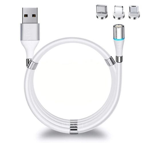 MAGNETIC PHONE CHARGING CABLE SELF WINDING