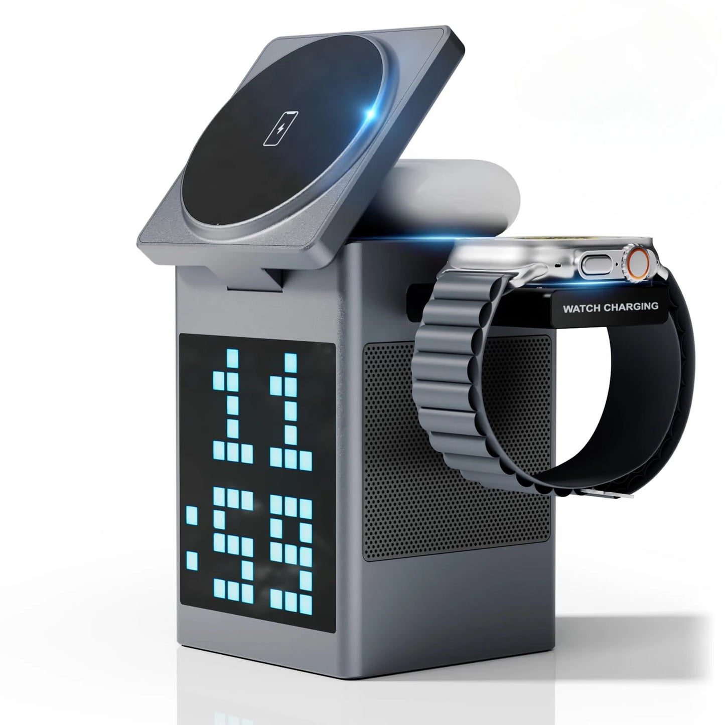 6 in 1 MAGNETIC WIRELESS CHARGER & SPEAKER