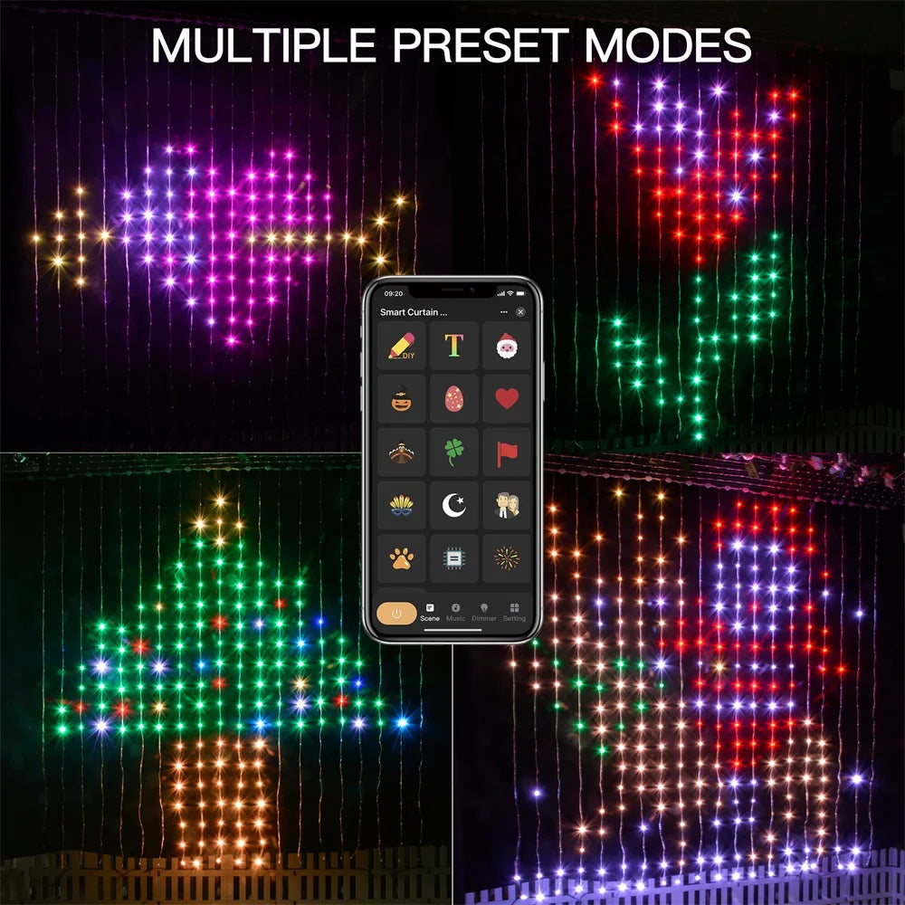 400 LED CURTAIN LIGHTS
