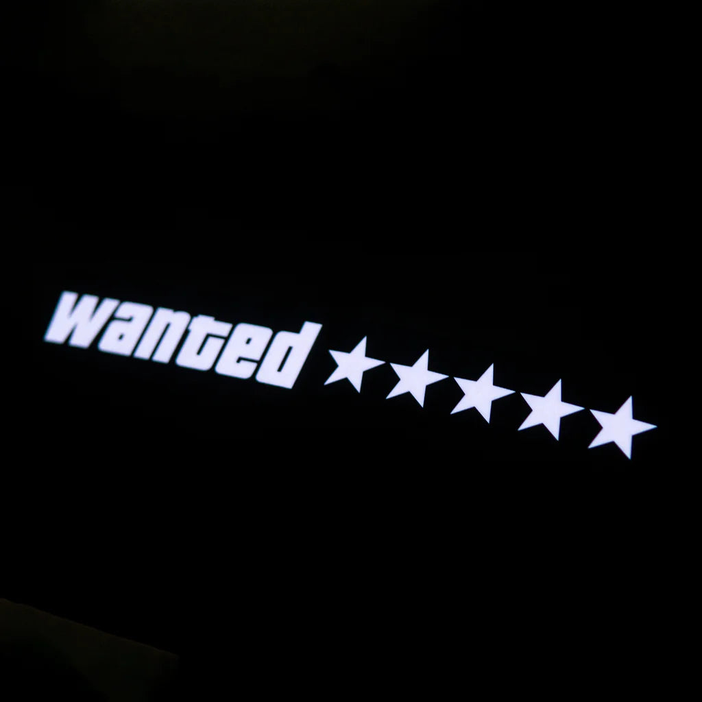 WANTED LEVEL LED CAR SIGN