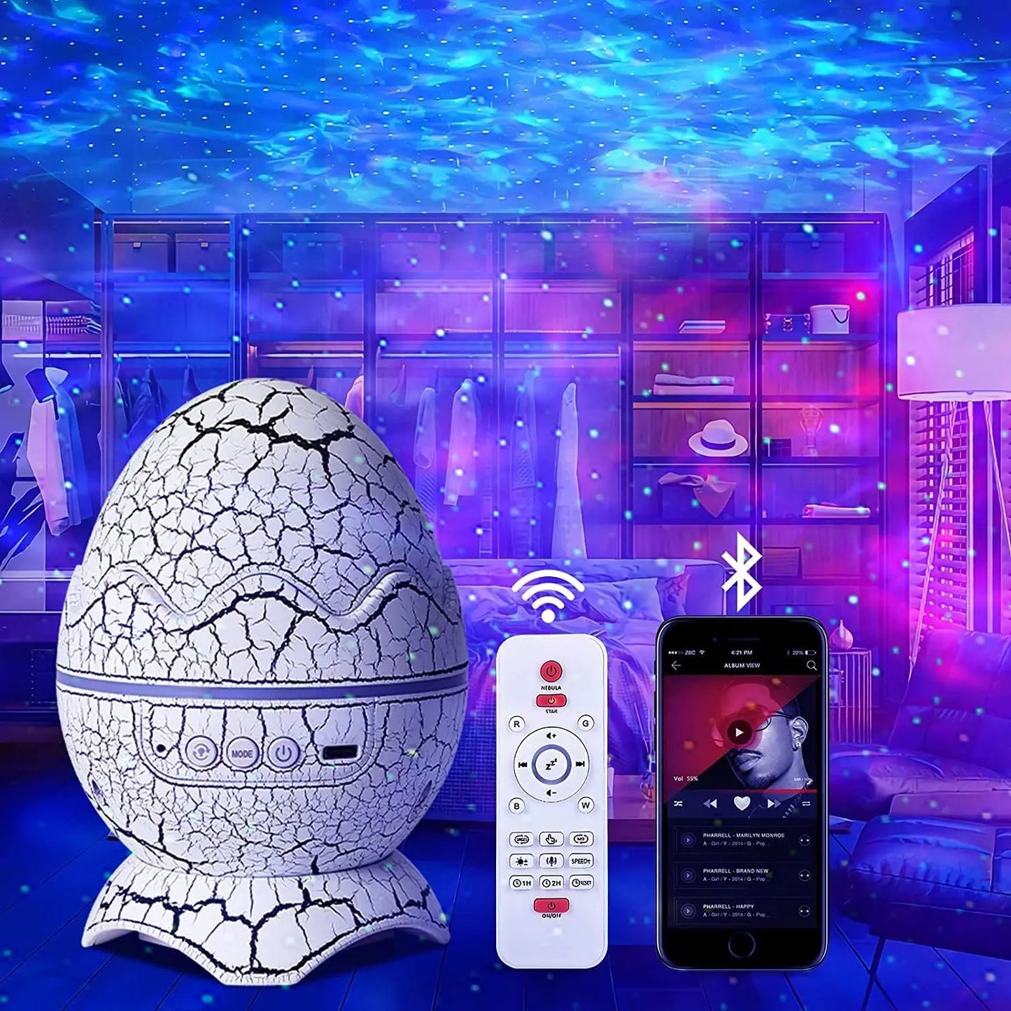 DINOSAUR EGG GALAXY PROJECTOR