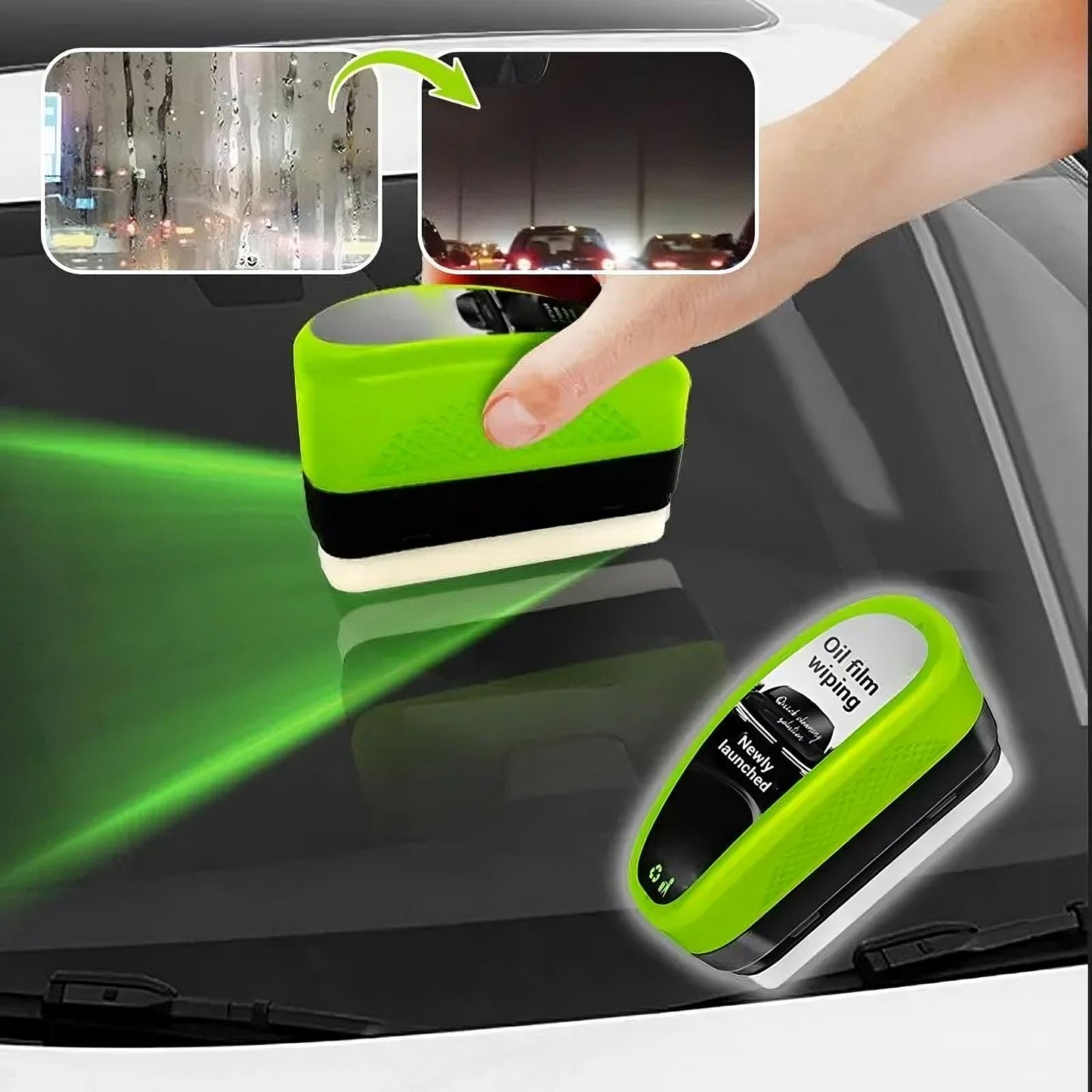 GREEN OIL FILM WIPE