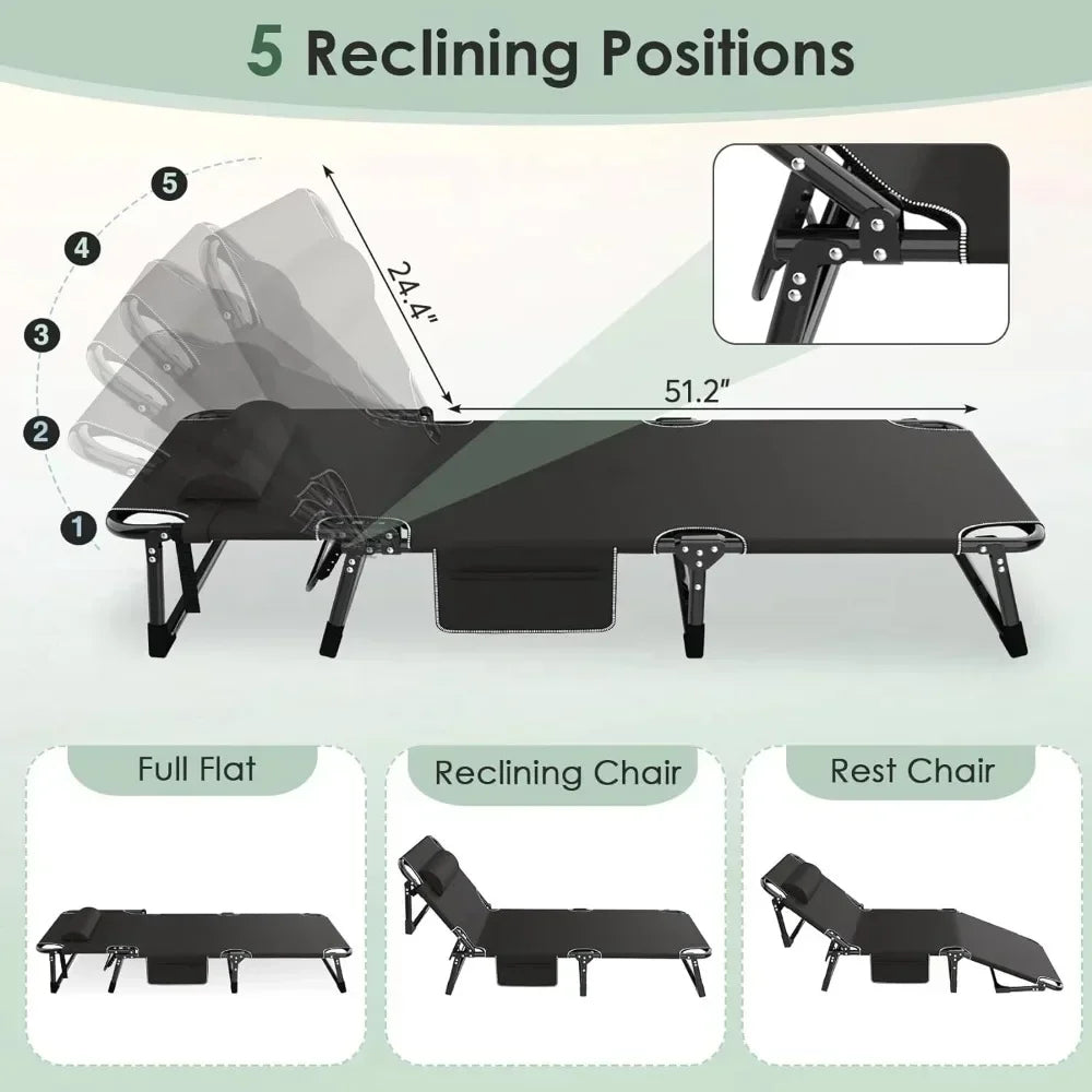3 IN 1 FOLDING CAMPING BED