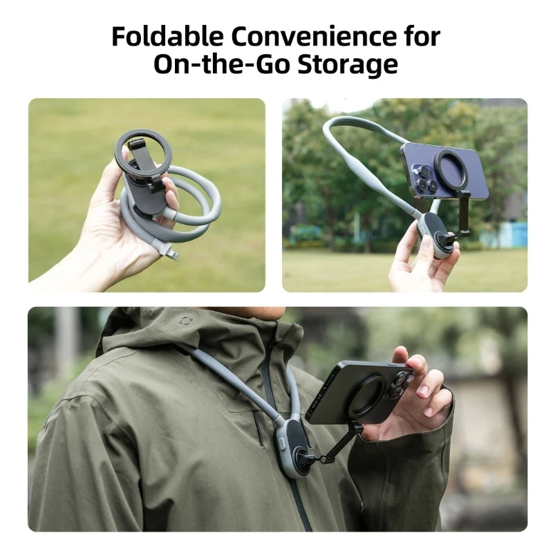 MAGNETIC NECK HANGING MOUNT PHONE HOLDER