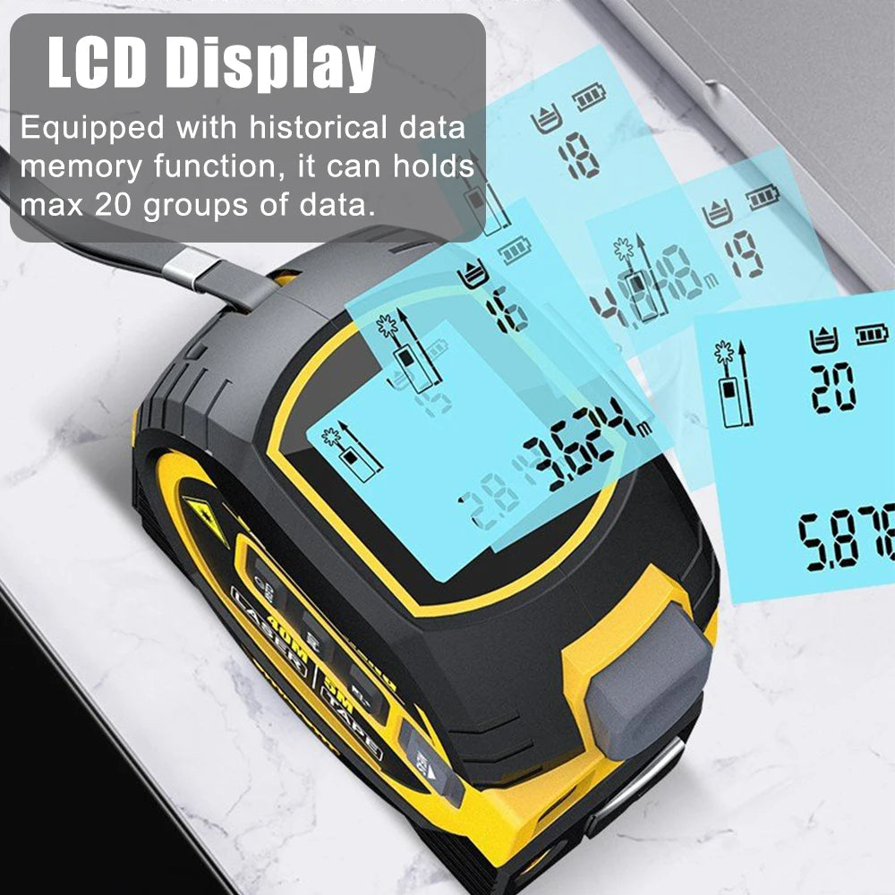 3 IN 1 LASER MEASURING TAPE