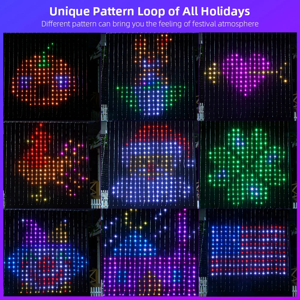 400 LED CURTAIN LIGHTS