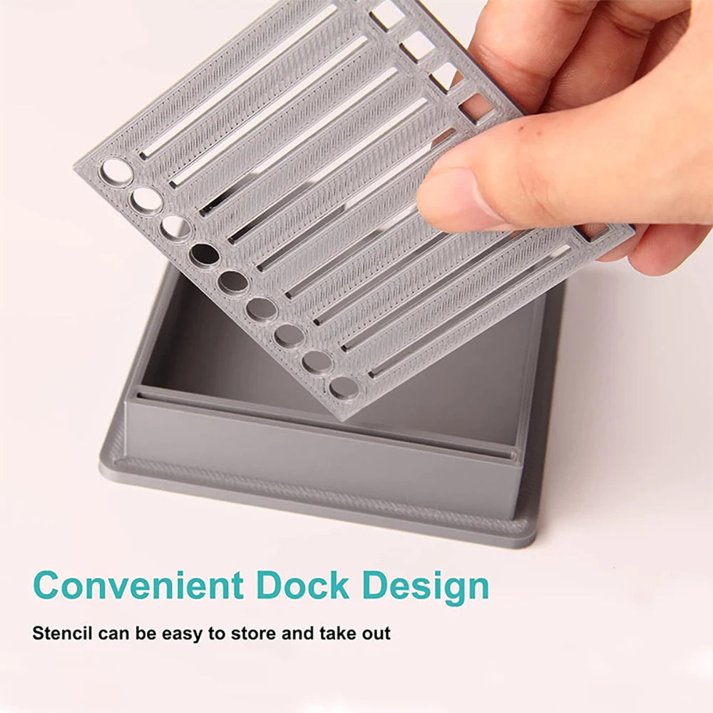STICKY NOTE HOLDER WITH TEMPLATE