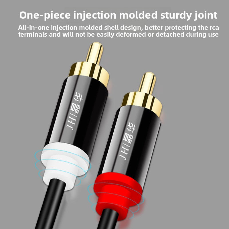 2-to-2 Dual Lotus Head Audio Cable