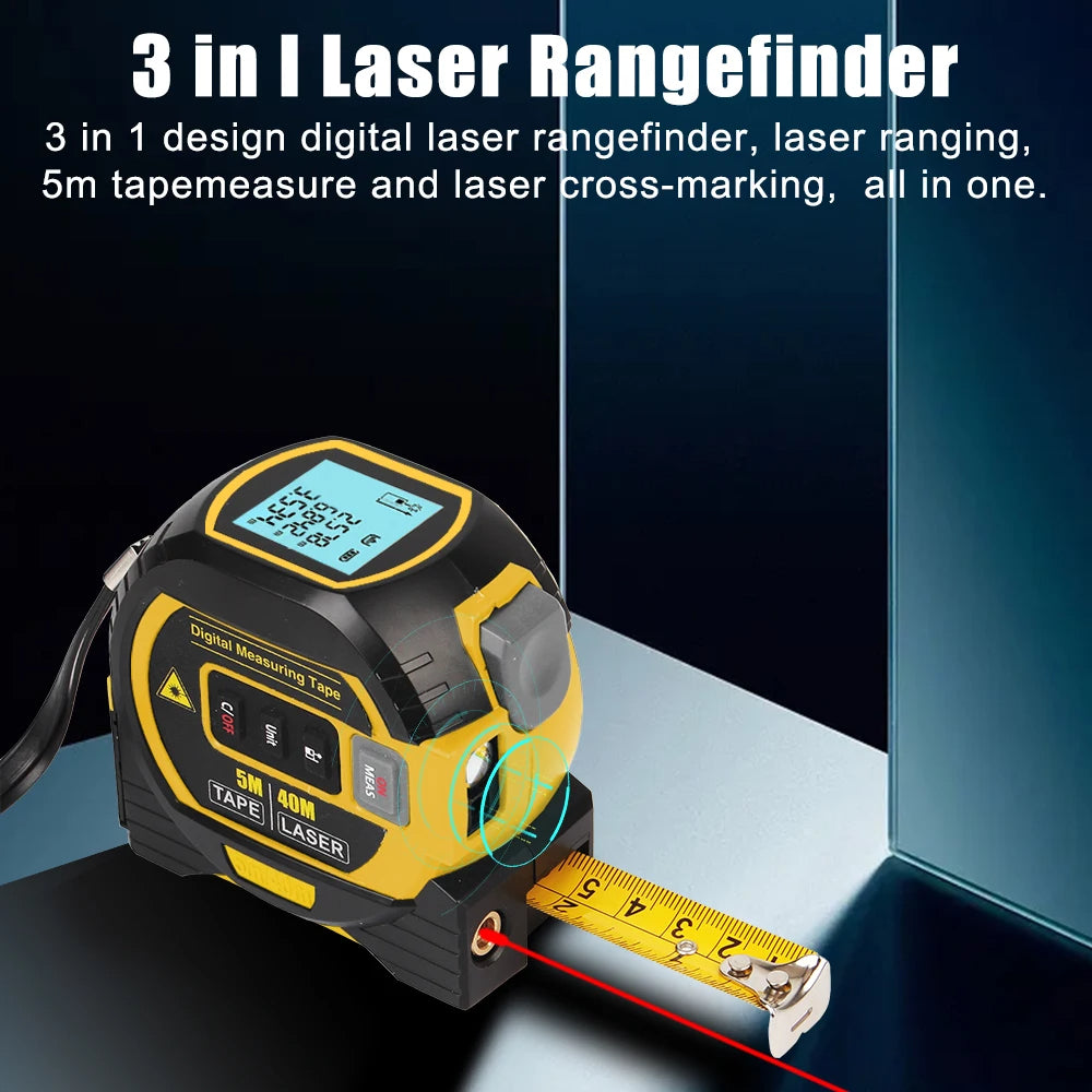 3 IN 1 LASER MEASURING TAPE