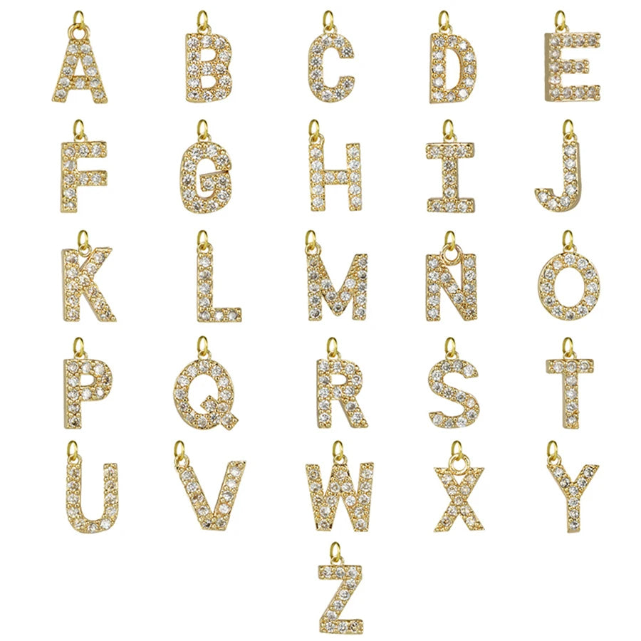 PAVE ZICRON 26 INITIAL BRACELET