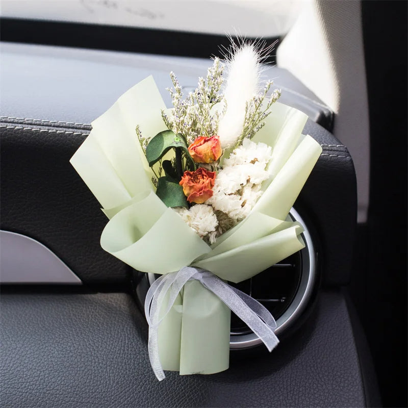 DRIED FLOWERS BOUQUET FOR CAR VENT