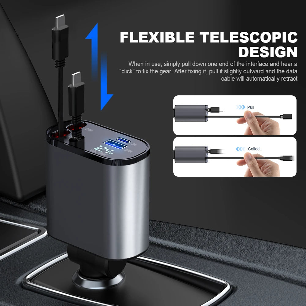 RETRACTABLE CAR CHARGER