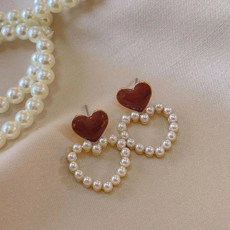 JEWELRY CC STYLE PEARL VINTAGE EARRINGS