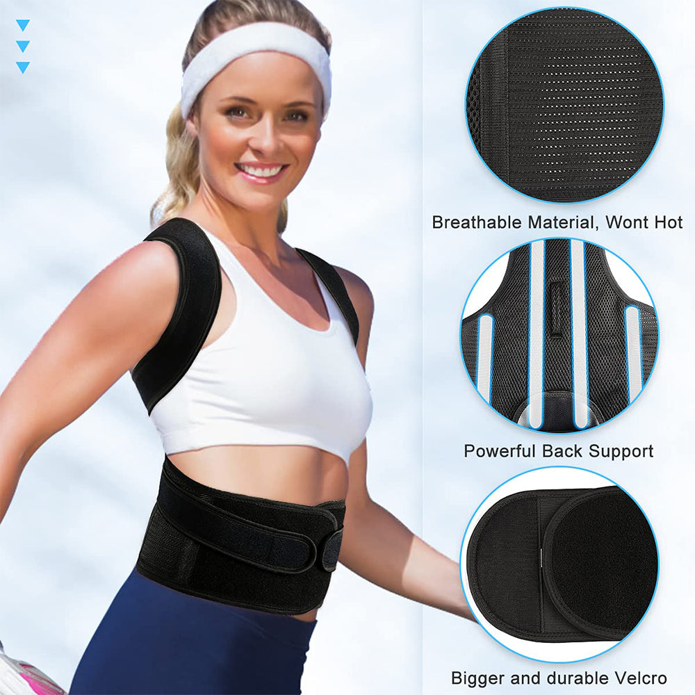 BACK POSTURE CORRECTOR FOR MEN & WOMEN WITH LUMBAR SUPPORT
