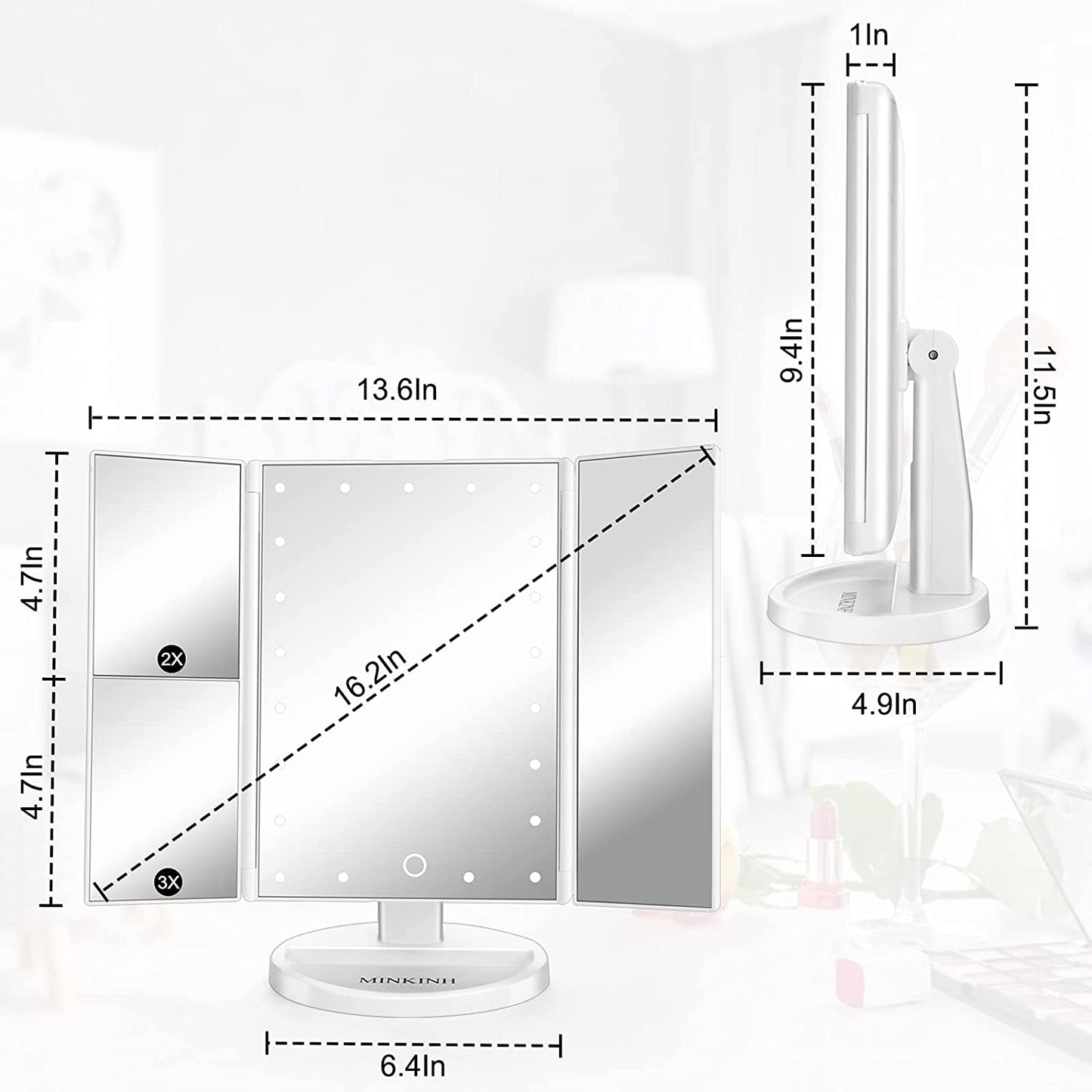 LIGHTING MAKEUP MIRROR