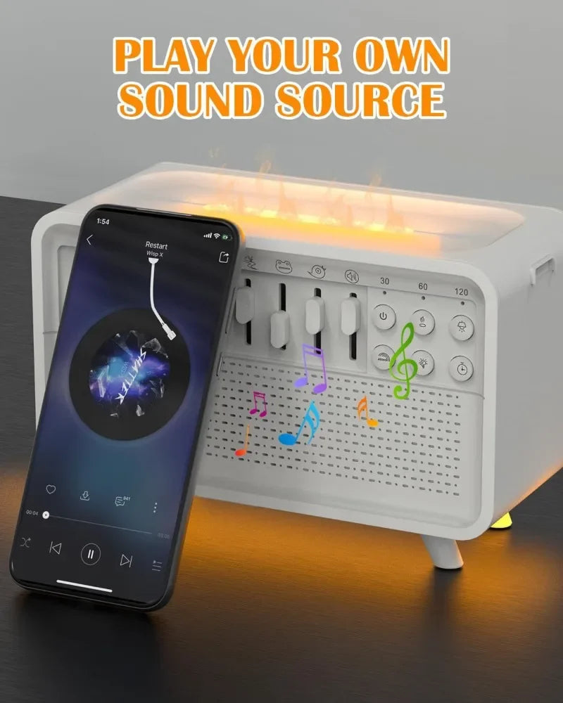 3-IN-1 BLUETOOTH HUMIDIFIER WITH NIGHT LIGHT & WHITE NOISE