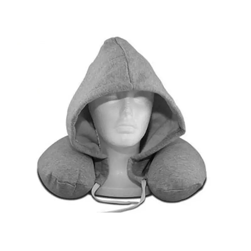 HOODED TRAVEL NECK PILLOW