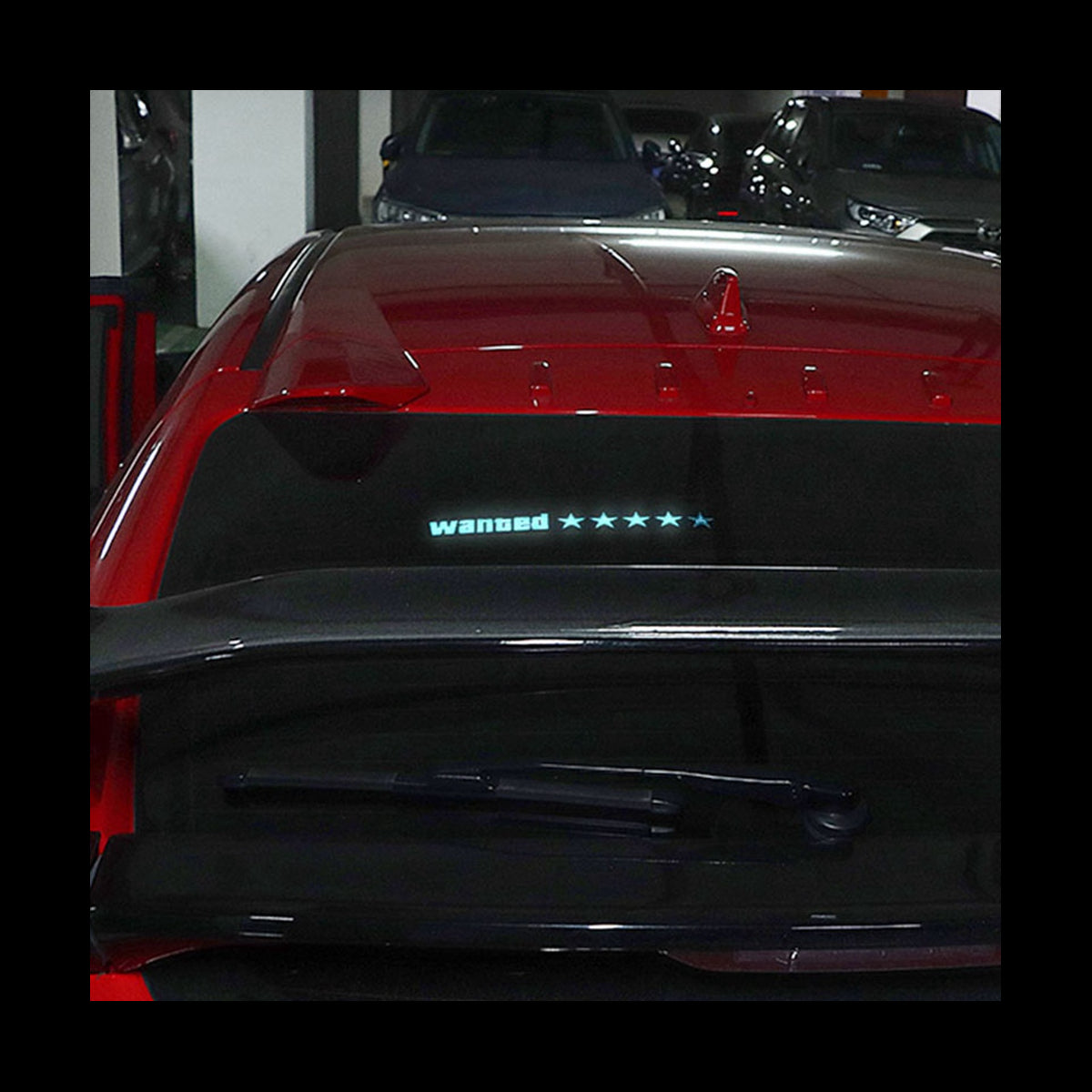 WANTED LEVEL LED CAR SIGN