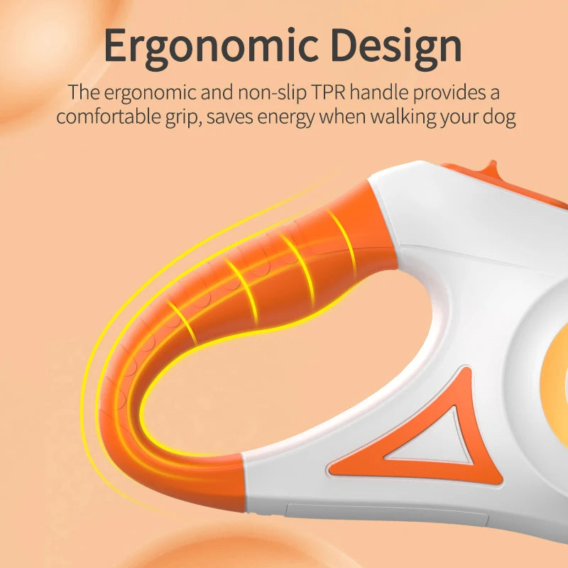 AUTOMATIC RETRACTABLE LUMINOUS DOG WALKING ROPE