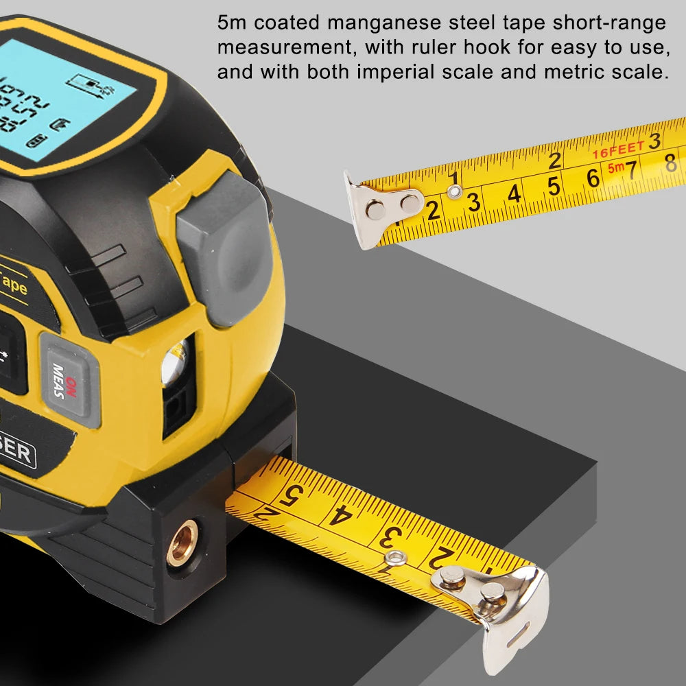 3 IN 1 LASER MEASURING TAPE