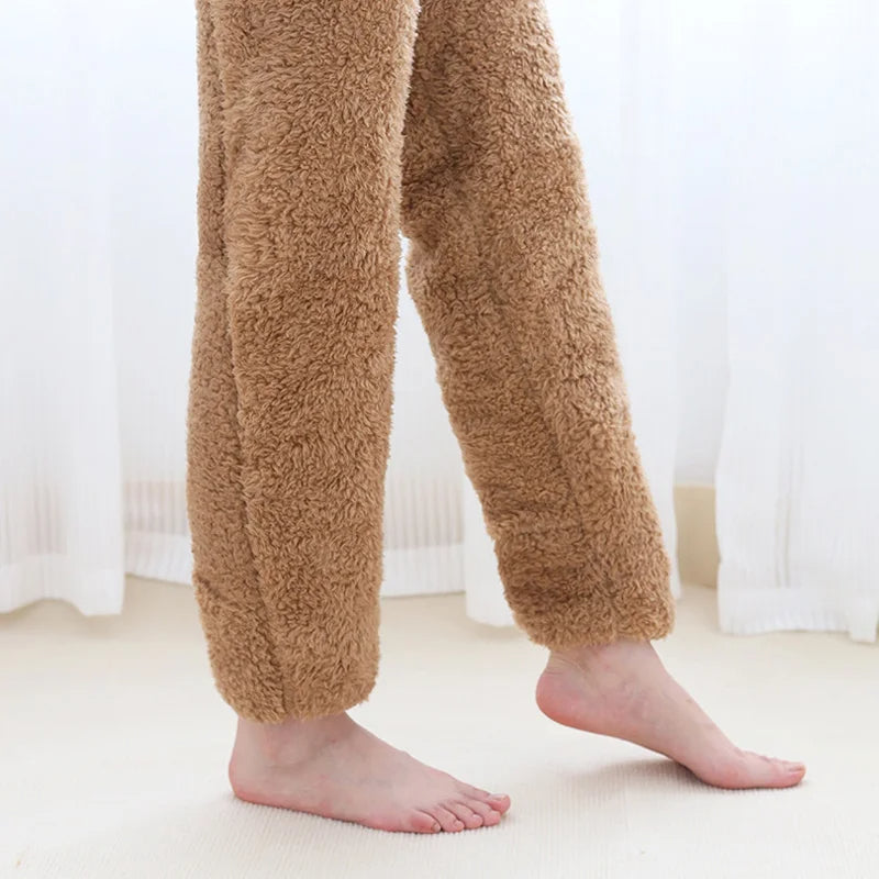 FUZZY LEG WARMER STOCKING