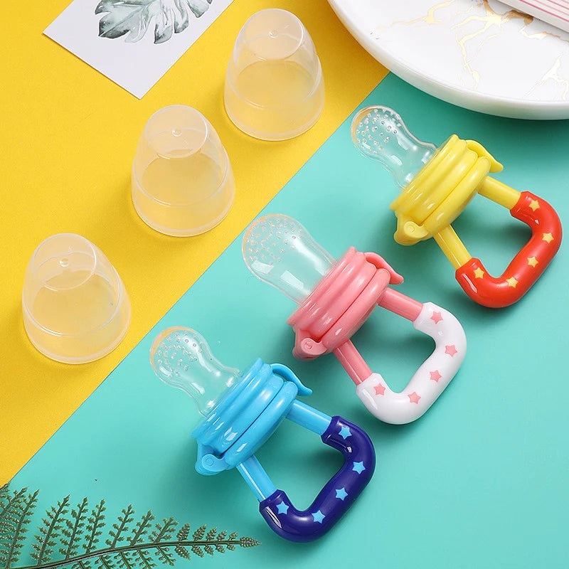 3x SILICONE BABY FRUIT FEEDER