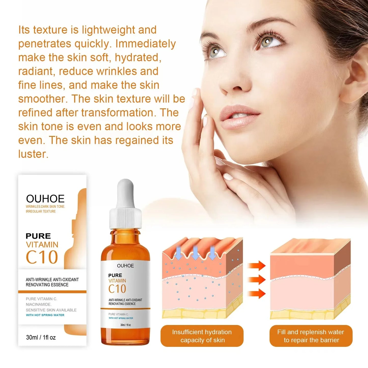 VITAMIN C WRINKLE REMOVER FACE SERUM