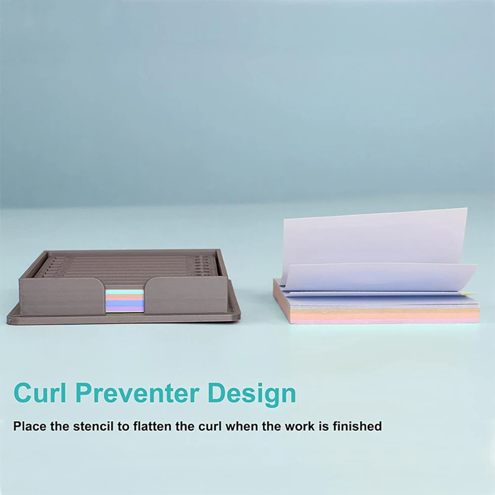 STICKY NOTE HOLDER WITH TEMPLATE