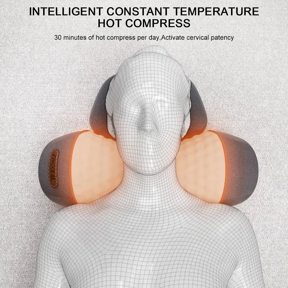 ELECTRIC NECK MASSAGE PILLOW HEATING & VIBRATION