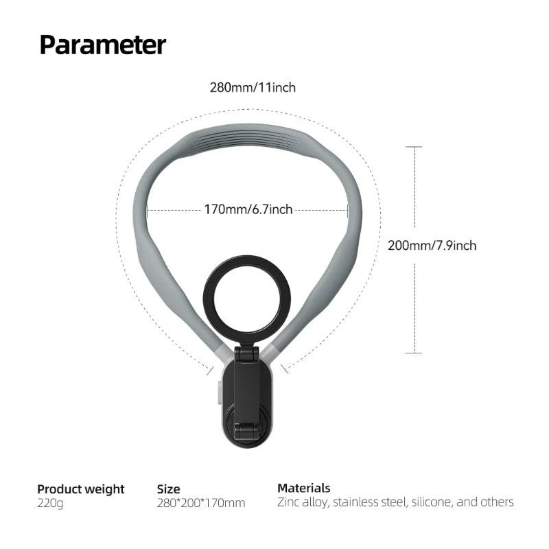 MAGNETIC NECK HANGING MOUNT PHONE HOLDER