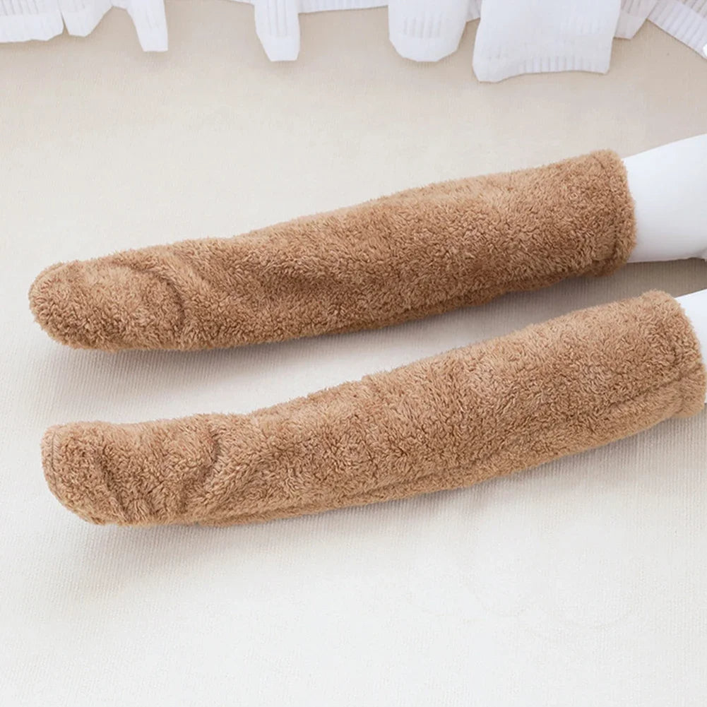 FUZZY LEG WARMER STOCKING