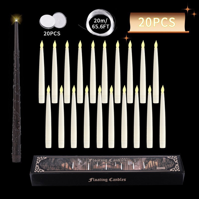 LED Floating Pencil Candle - Remote Controlled for Wedding Decor and Major Events