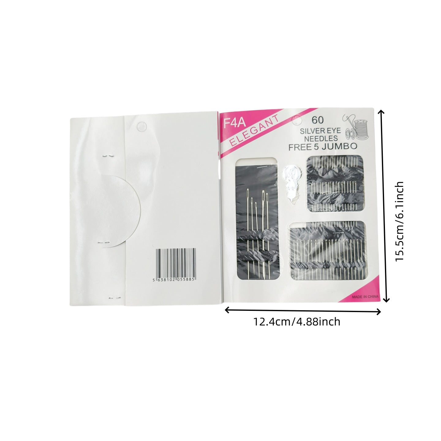 Hand Sewing Needles with Large Eye (55 or 60 Pieces)