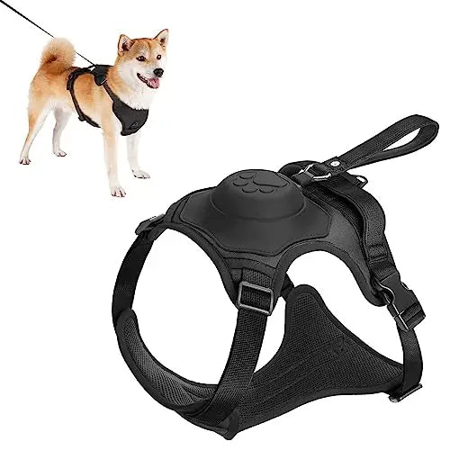 DOG HARNESS & AUTOMATIC RETRACTABLE LEASH KIT